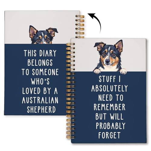 Australian Shepherd Spiral Notebook Journal