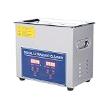【PERFEKTE ULTRASCHALL- UND HEIZLEISTUNG】Der Ultraschallreiniger erzeugt eine 40kHz Ultraschallwelle mit einem 3-Liter-Tank, einer Heizleistung von 100 W und einer Ultraschallleistung von 120 W. Reinigen Sie Ihre Wertsachen und Kleinigkeiten einfach und gründlich.