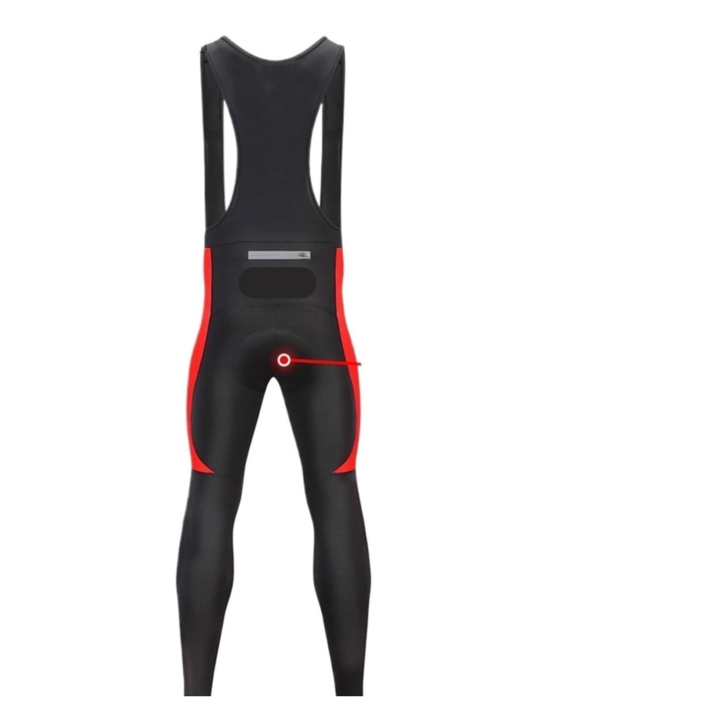 Pantalon De Cyclisme en Polaire Thermique d'hiver, Collants avec Fermeture Éclair, Rembourré Gel, Pantalons Longs for Équipe Vélo Montagne pour Homme
