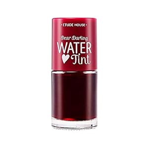 ETUDE Dear Darling Water Tint Cherry Ade | Bright Vivid Color Lip Tint with Moisturizing Pomegranate & Grapefruit Extract to Hydrate your Lips