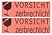 TSI 55310 Hinweis-Etikett Vorsicht zerbrechlich, Druck auf Papier