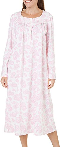 Aria Women's Long Sleeve Ballet Knit Jersey Nightgown