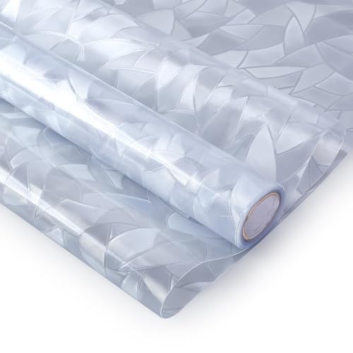 Image of WOO Home Frosted Glass Window Film & Stickers (12 X 72 INCH) Privacy Window Cover for Home & Office - Easy Apply, UV Protection, Removable Decorative Film (6d Stone Film | 1 X 6 SQFT)