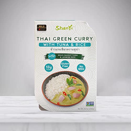 ShanYi Instant Microwave Meals Ready to Eat, Japanese Curry Tuna, Teriyaki Tuna Steak, Thai Green/Panang Curry with Salmon/Tuna and Jasmine Rice, Prepared Foods, 250g/8.8oz, 6-in-1 Mixed flavors, 6 Pack - Thumbnail 3