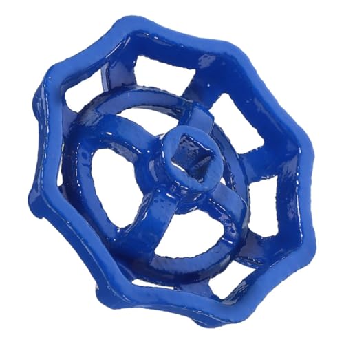 Gadpiparty Válvula de Compuerta Volante Metálico Azul Oscuro 7x7 Mm, Manija Redonda para Válvula de Agua, Repuesto Resistente para Grifos y Tuberías, Uso en Plomería Doméstica