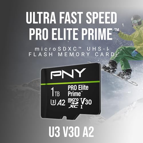 Image of PNY 1TB PRO Elite Prime C10 U3 V30 A2 microSDXC Flash Memory Card