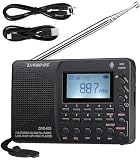ZHIWHIS ラジオ レコーダー Bluetooth MP3プレーヤー FM/AM/SW/ワイドFM対応 ポータブル多機能 USB-C充電式 スリープタイマー/技適取得済 日本語操作システム MicroSDカード対応 防災アウトドア 新登場ZWS-603