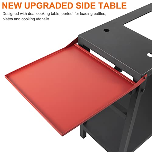 Mixrbbq Universal Griddle Stand For Blackstone 17” 22” Tabletop Griddle, Adjustable Table With Dual Side Shelf Grill Accessories For Outdoor Camping Cooking #TOP3