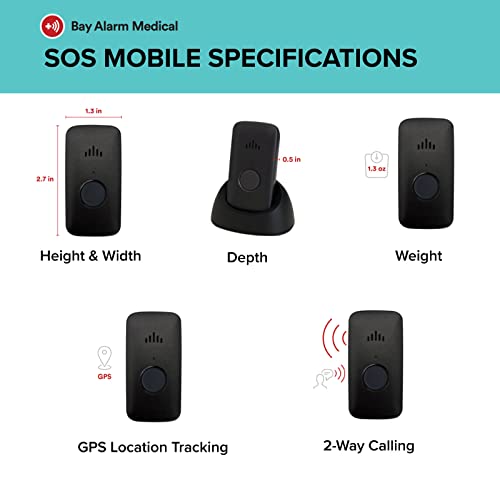 image for Bay Alarm Medical SOS Mobile GPS - Verizon 4G Medical Alert System - C