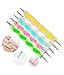 Glam Hobby 27pc Gel Acrylic Nail Art Painting Kit Brushes and Dotting Pen Brushes & Dotting Pen/Dotter Tool Kit Set(20PCS Nail Art Design Dotting Painting Drawing Brush + 7Pcs Uv Gel Nail Brush)