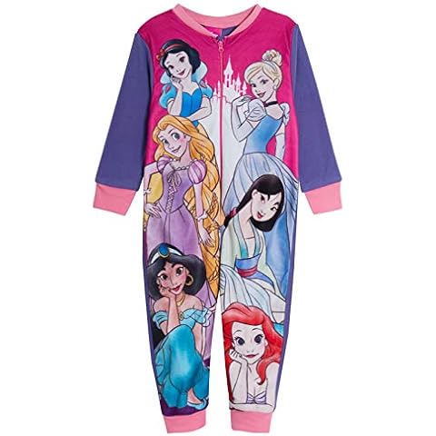 Disney Princess Fleece Onesie Pyjamas for Girls Cover