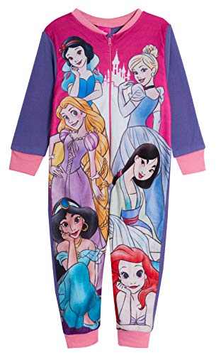 Grenouillère Princesse Disney fille : pyjama combinaison polaire enfant de 2 à 10 ans