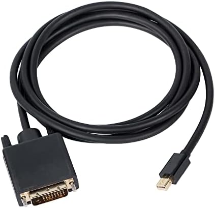 XMSJSIY Mini DP/Mini DisplayPortto DVI Adapter,High Speed Mini DP Male to DVI-D 24+1 Male Converter Digital Video Monitor Cable-2 m