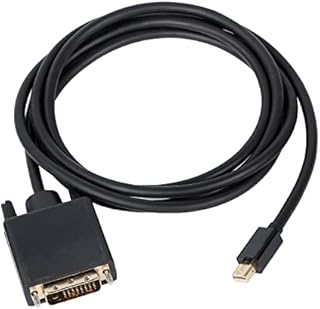 XMSJSIY Mini DP/Mini DisplayPortto DVI Adapter,High Speed Mini DP Male to DVI-D 24+1 Male Converter Digital Video Monitor Cable-2 m