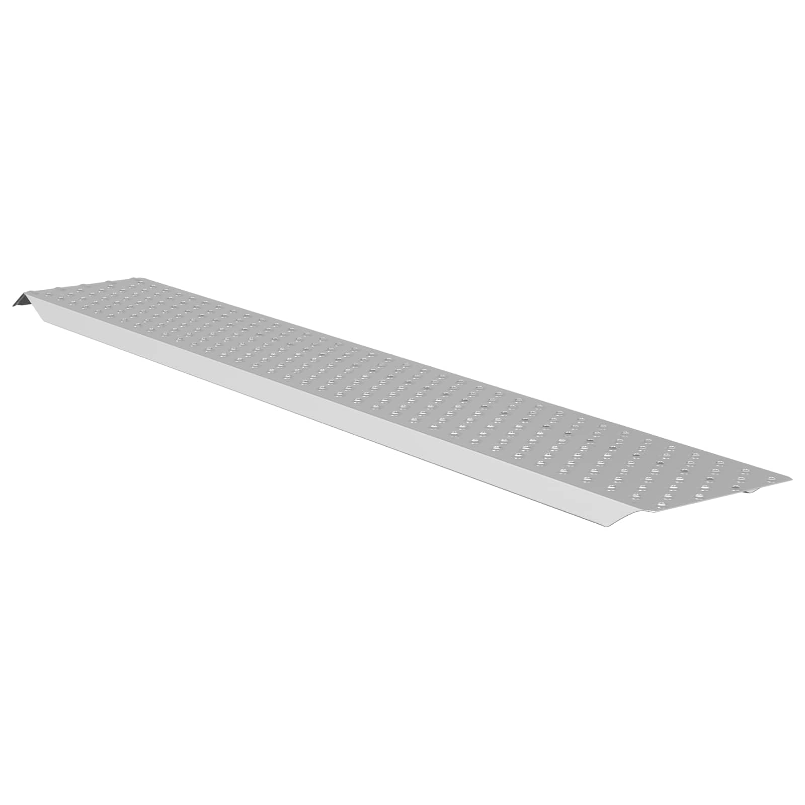 Rampa de carga de acero galvanizado 159 x 23 x 5 cm, capacidad de carga de 200 kg, rampa plegable para motocicleta, quad, coche, silla de ruedas y taller, antideslizante, color plateado