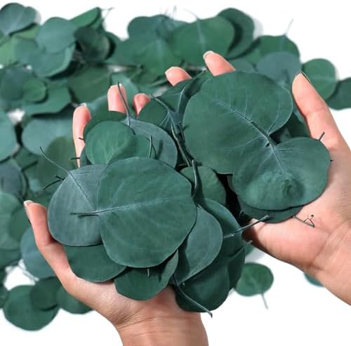 400+ Natural Dried Eucalyptus Leaves – Bulk Green Petals for Wedd...
