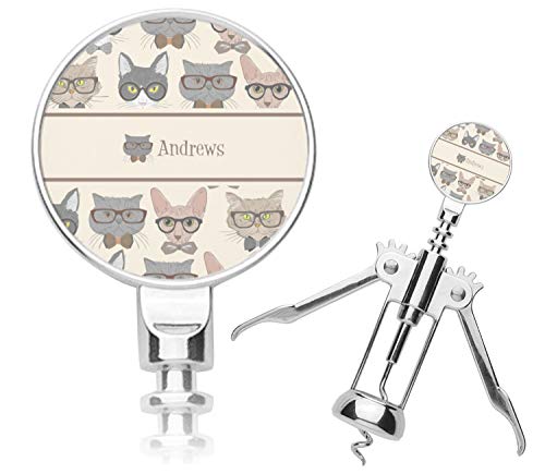 Personalized Hipster Cats Corkscrew