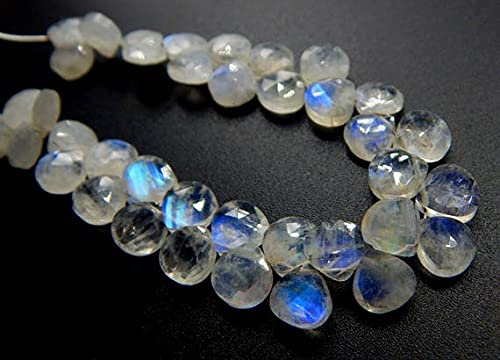 Perles briolettes blanches facettées pour créer vos bijoux de mariage élégants