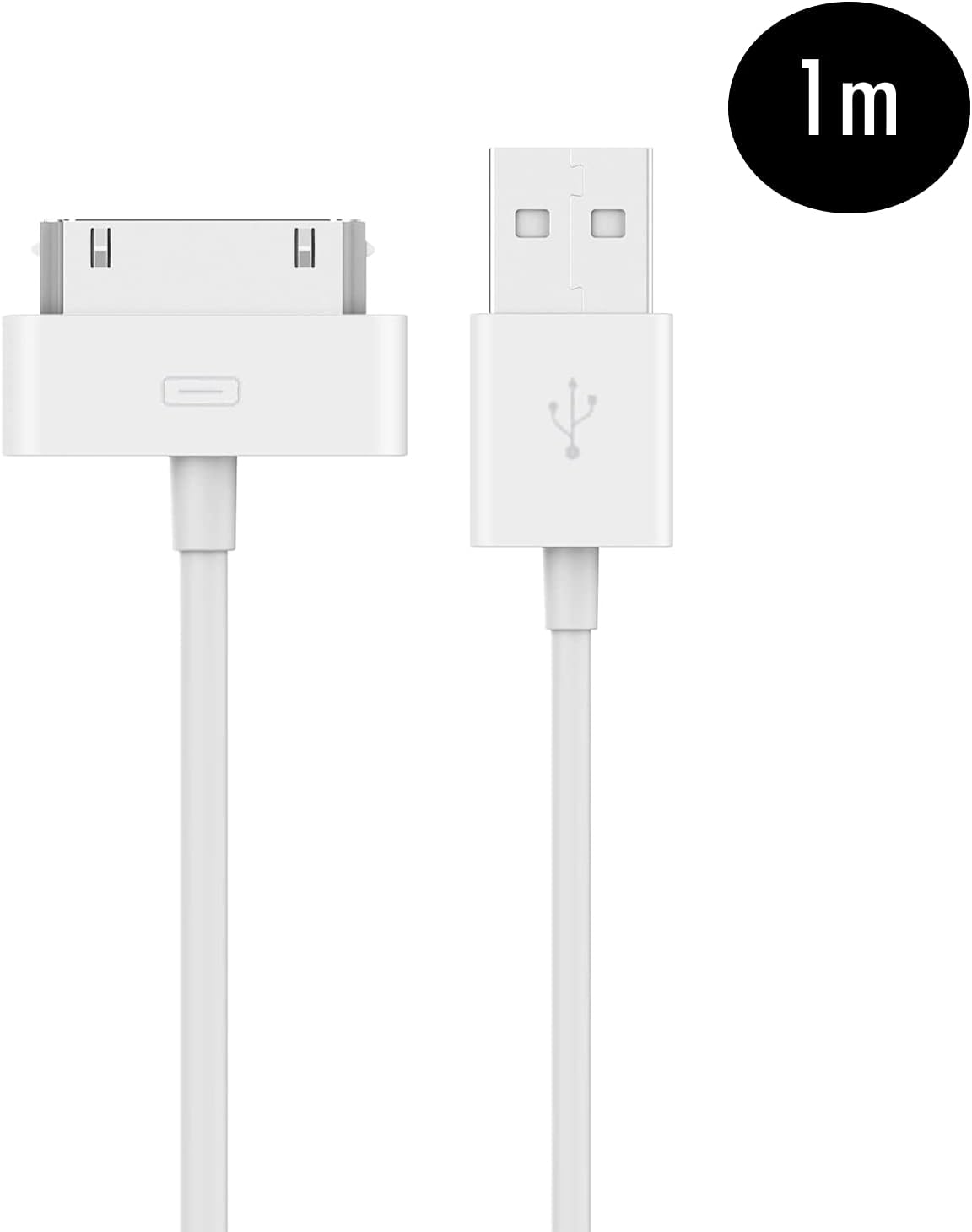 Usb2.0 to Apple 30 Pin Cable 1m White