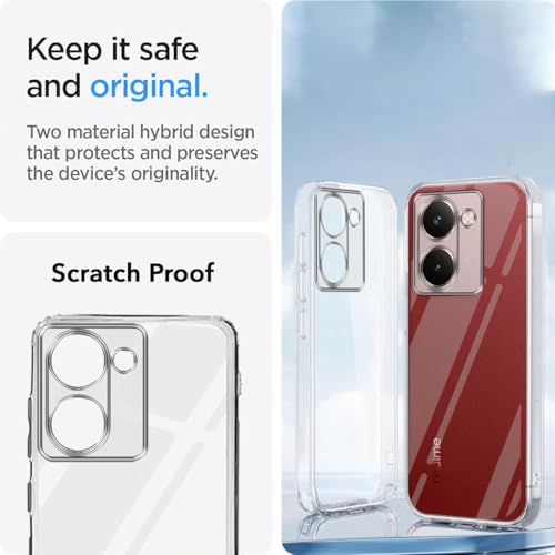 Image of Jkobi Back Cover for Realme P3 Ultra (Silicone Clear Shockproof Case with Camera Protection | Soft and Flexible | Transparent)