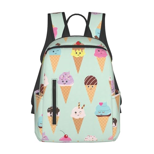 Sac à dos léger imprimé cônes de glace idéal pour le shopping et vos sorties en ville