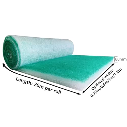 lackierkabinen filter, Booth Luft Filter Material, Lackierkabinen-Auspufffilter, Filterrollen für Lackierkabinen, Bodenfilter für Lackierkabinen(Size:2.46x65.6ft(0.75x20m),Color:Thickness: 80mm)