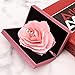 Engagement Ring Box,Ring Rose Box Surprise Jewelry Storage Holder for woman as Proposal Engagement Wedding Ring Jewelry Gift Case in Valentine's Day ect.