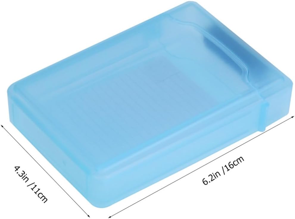 Homoyoyo 5pcs Hard Disk Case Plastic Storage for External Hard Drives Mixed Colors Easy Secure for Storage Management
