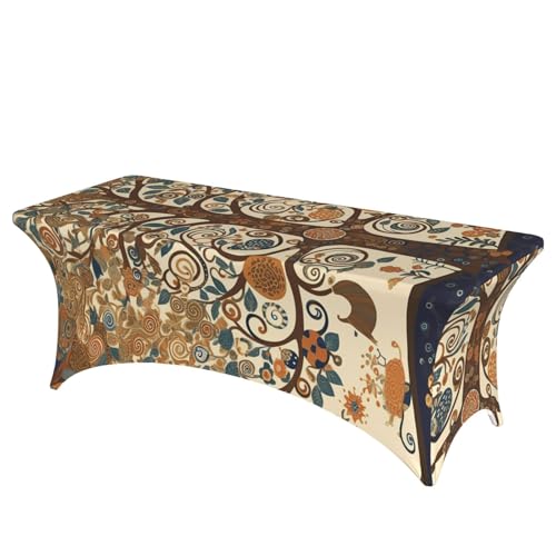 Nappe de table rectangulaire anti-pli élasthanne extensible pour banquet 1.8m - 2