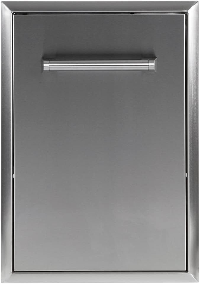 18-Inch Stainless Steel Pull-Out Drawer with Magnetic Latches