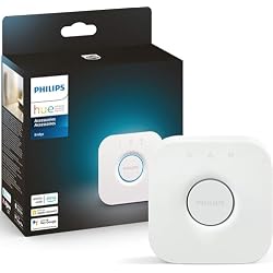Philips Hue Bridge, Unlock the Full Potential of Hue Bridge System, Multi-Room and Out-of-Home Control, Create Automations and Zones, Smart Lighting Hub, Works with Voice and Matter-Compatible