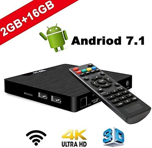Android TV Box, Newest Zamtronics Premium Quality W95 Amlogic Quad Core A53 ARM Cortex 2GB RAM 16GB ROM Android 7.1 HD 4K WIFI Dual Band HDMI 2.0 AV Smart TV Media Player Box
