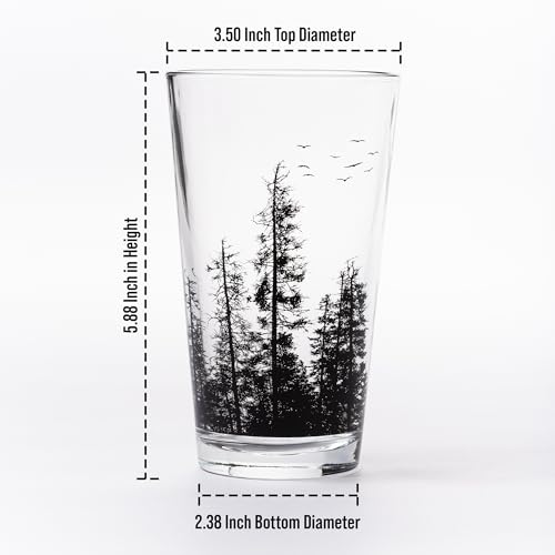 Black Lantern Themed Pint Glasses – Pint Glasses in Unique Designs for Craft Beer Enthusiasts and Home Bars - (Set of Two 16oz. Glasses) Octopus Tentacles Design - Image 4