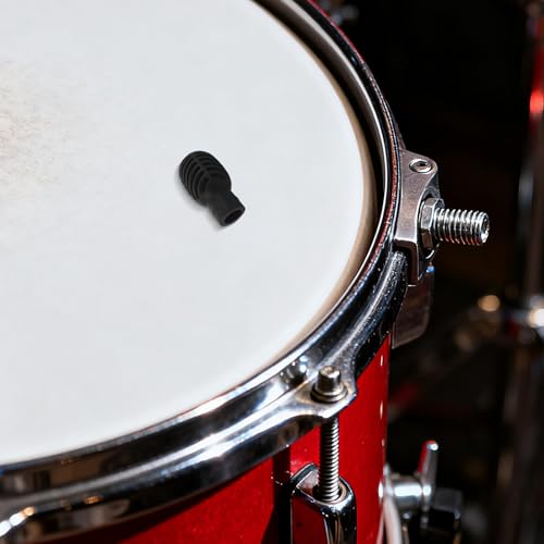 4 piezas de puntas de práctica para baquetas: Silicona para amortiguar ruido, cubiertas de punta para entrenamiento silencioso de batería, accesorio de percusión para estudiantes miniatura 4