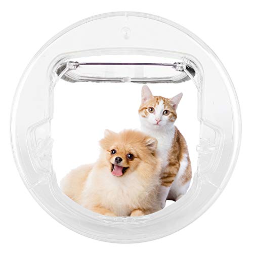 Porta interna para gatos Porta para animais de estimação, ímã redondo de fechamento automático para