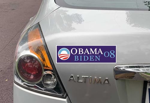 Image of Gear Tatz - Obama Biden '08 - Political Bumper Sticker - 3 x 10 inches - Professionally Made in the USA - Vinyl Decal