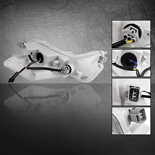 Kspeed Front Bumper Daytime Running Fog Lights Dual Color LED DRL A Pair of Turn Signal Lights LH+RH Replacement Kit with Bulbs for 2015 2016 2017 Toyota Camry