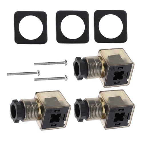 Conector de válvula solenoide Din 43650a impermeable de 3 clavijas 7