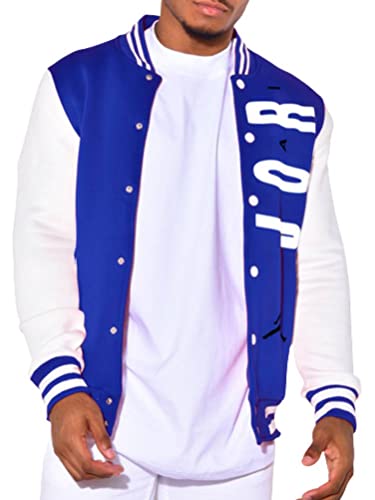 Baseball patchwork jacket ample style hip hop avec poches pratiques