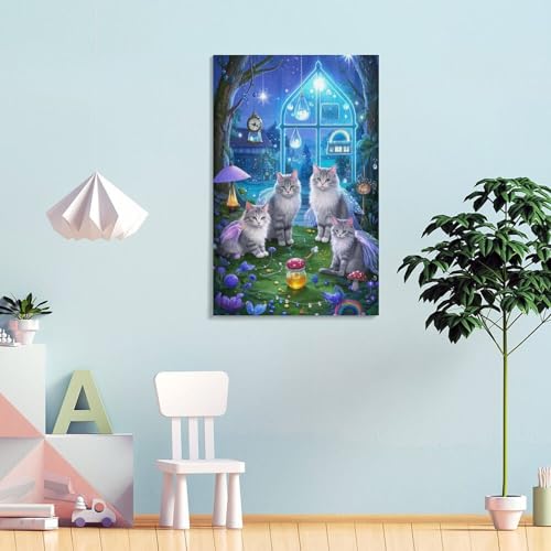 Toile Ragdoll suspendre pour bureau résolvant les murs vides - 4