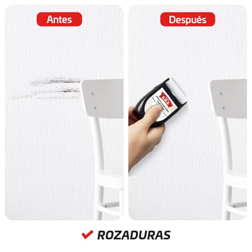 Miniatura 4 de Titanlux Rodillo Pintura Retoca Paredes, Manchas, Garabatos, Rozaduras, Pequeñas Humedades, Blanco 30ml Paquete De 2