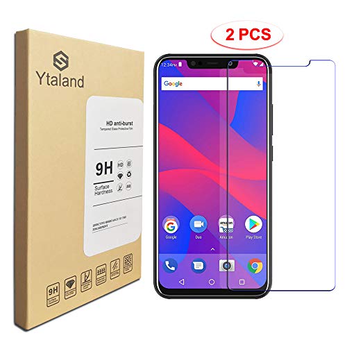 [2 Pack] Ytaland for BLU Vivo XL4 Screen Protector, Tempered Glass Anti-Fingerprints Thin 9H Screen Hardness Screen Protector for BLU Vivo XL4