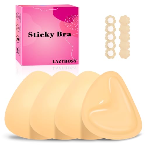 Image of Double Sided Sticky Bra Ultra Boost Inserts Pads Reusable Push Up Lift Self Adhesive Bra Pads for Bikini Swimsuit