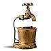 Produktbild AXIANQI Schmiedeeisen Aschenbecher Retro Kreative Persönlichkeit Wohnzimmer Büro Schmiedeeisen Aschenbecher Tischplatte Dekoration Ornamente 22 * 11 * 11 cm A (Farbe : Gold, größe : 22 * 11 * 11cm)