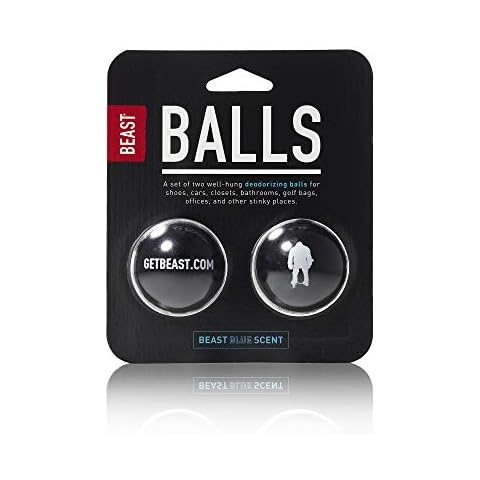 Beast Balls - Deodorizing Balls for Shoes Closets Offices Gym Bags Bathrooms Sneakers Boots Lockers Air Fresheners - Beast Blue Long Lasting Premium Natural Scent by Tame the Beast Cover