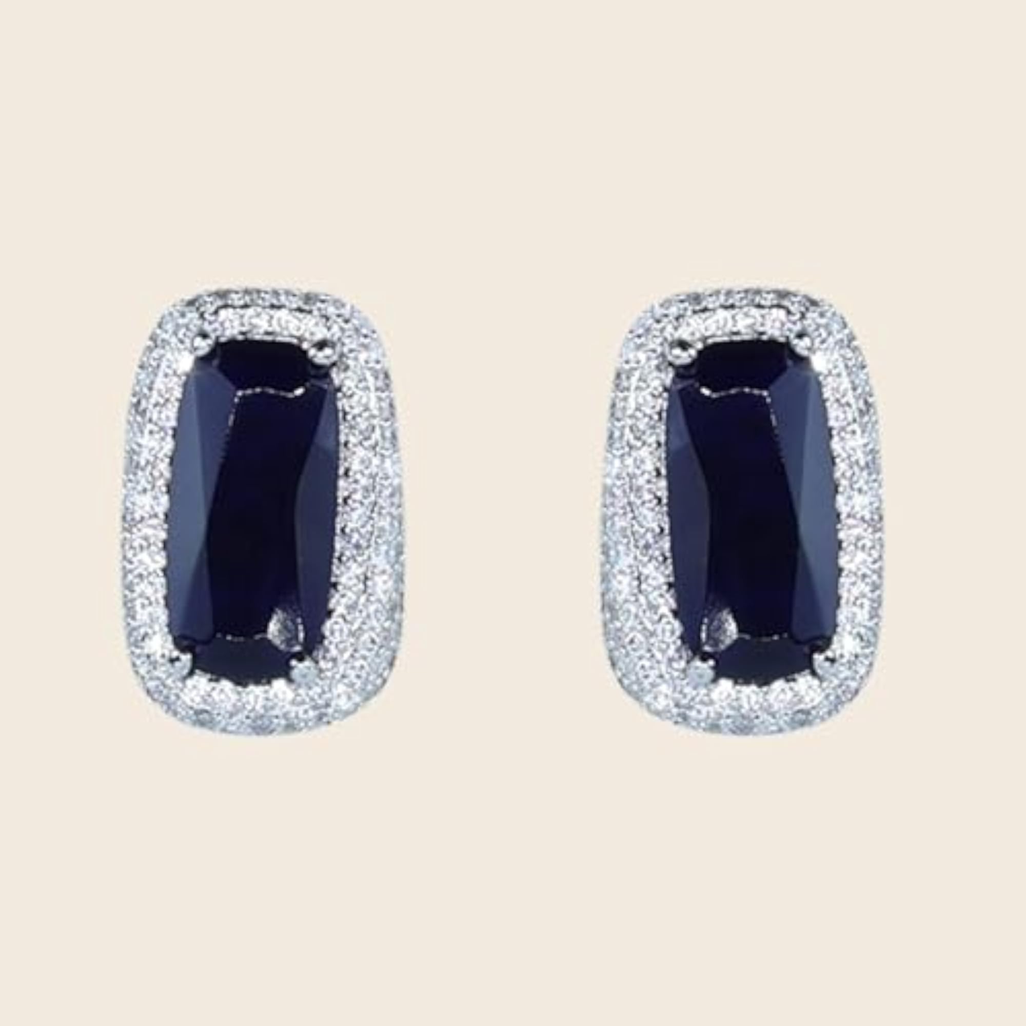 Women's Yellow Cushion Halo Stud Earrings, Lightweight Design