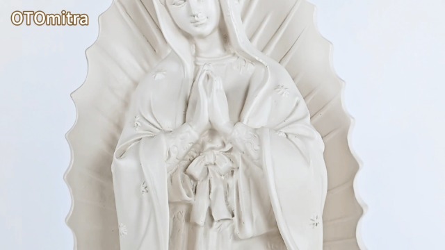 Estatua Virgen de Guadalupe 30 cm Figura Virgen María miniatura 7