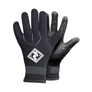 Two Bare Feet 3mm Neoprene Wetsuit Gloves – Thermal Surf & Swim Gloves for Cold Water, Flexible & Durable with Textured Grip – Unisex Water Sports Gloves