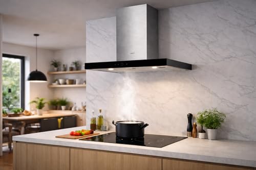 Miniatura 7 de Cata Legend 9000 Xgbk Campana Extractora De Pared Negro, Acero Inoxidable 530 M H A