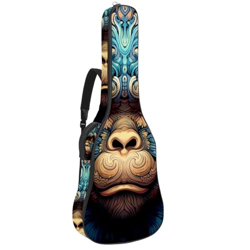 Étui de guitare étanche antichoc avec éponge et poches de rangement